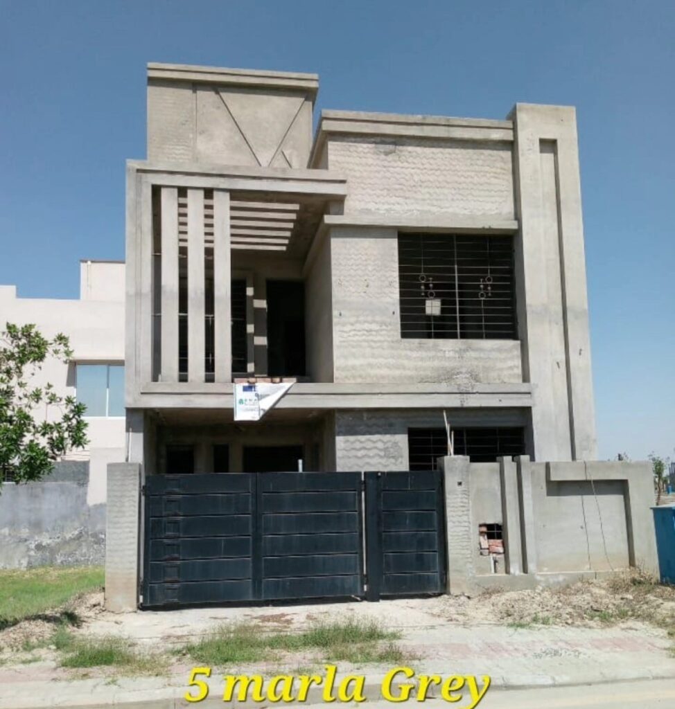 5 marla house layout plan showing foundation and columns