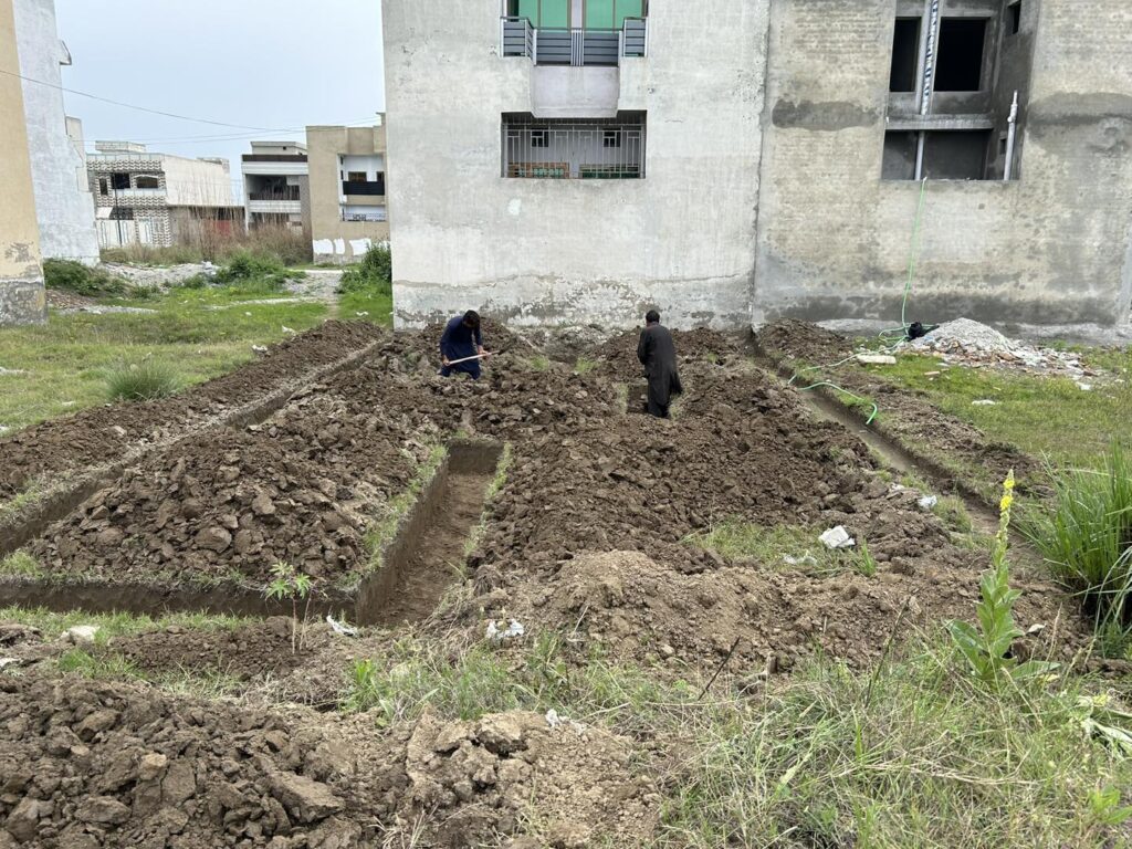 5 Marla house foundation excavation