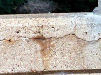 Corrosion Cracks in RCC concrete Structure