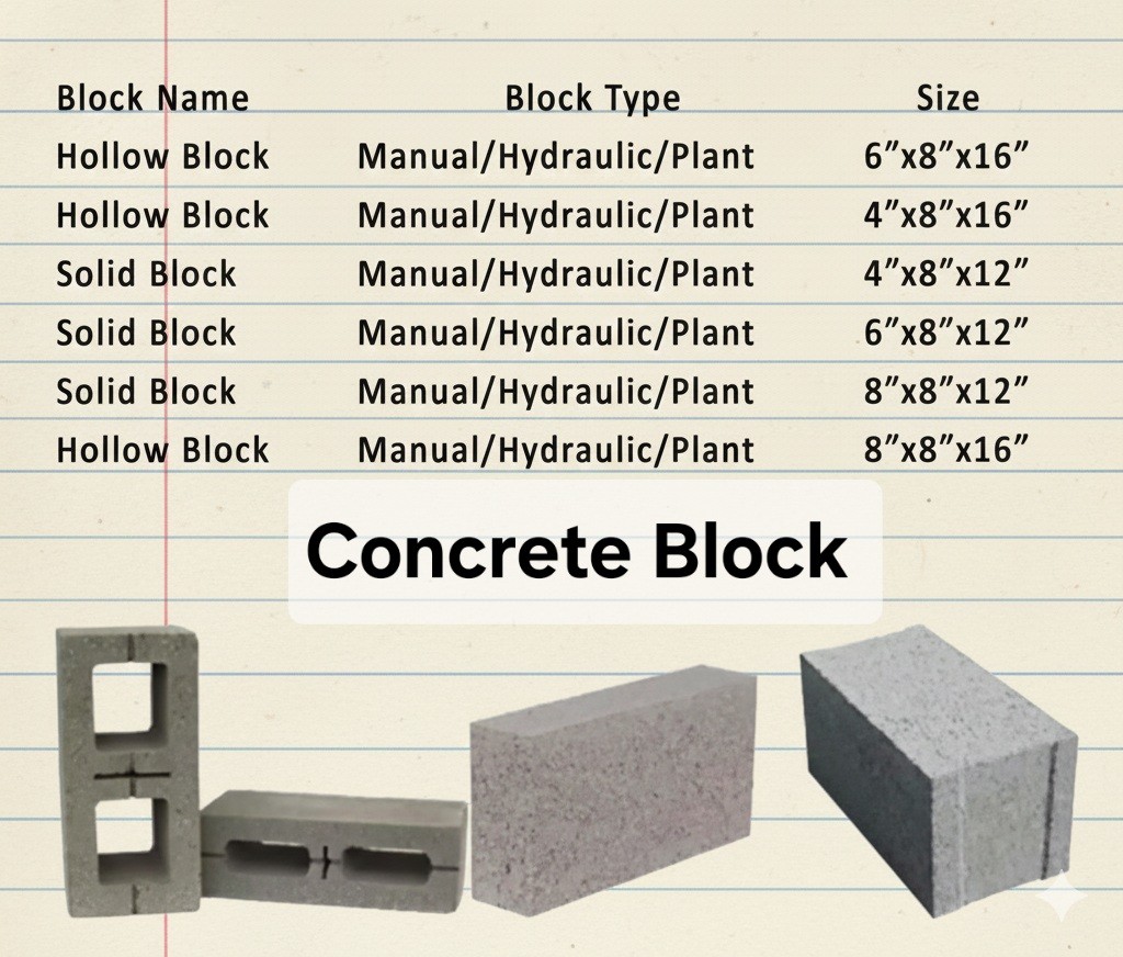 Block Masonry Calculator, Online Calculator for Civil Engineers on www.civilconstructionguide.com