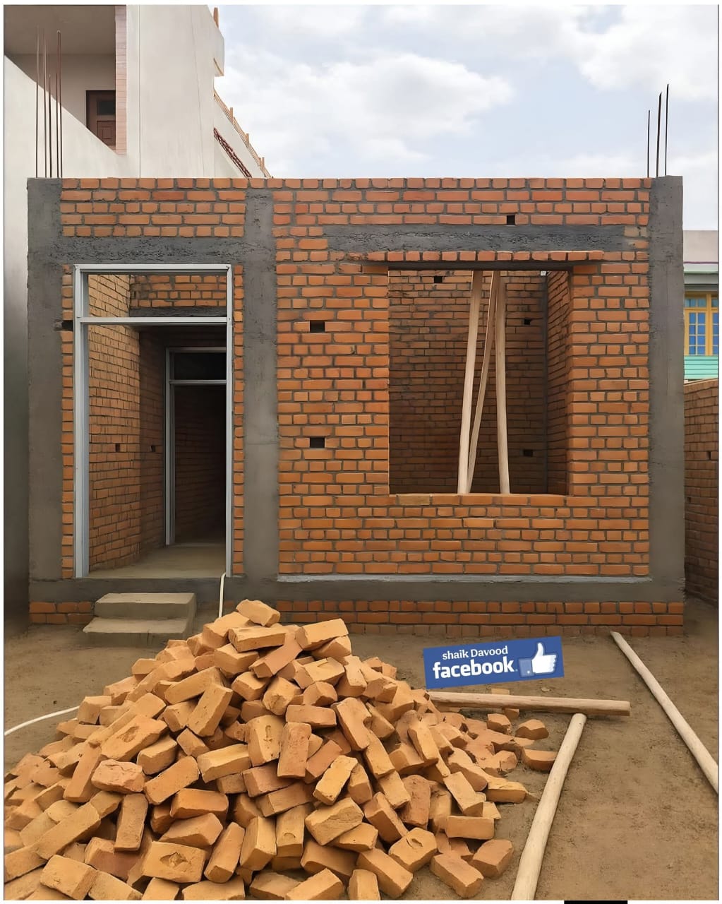 Confined masonry work for residential Building