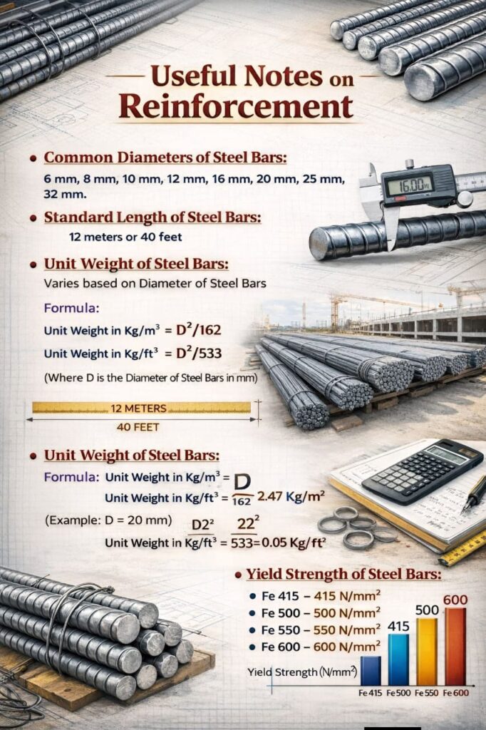 Steel reinforcement basic information and complete detail