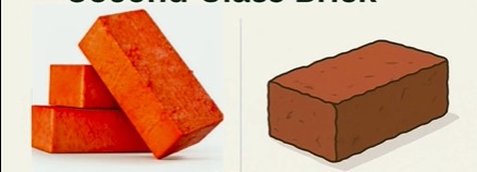 2nd Class Bricks and its uses according to its Strength