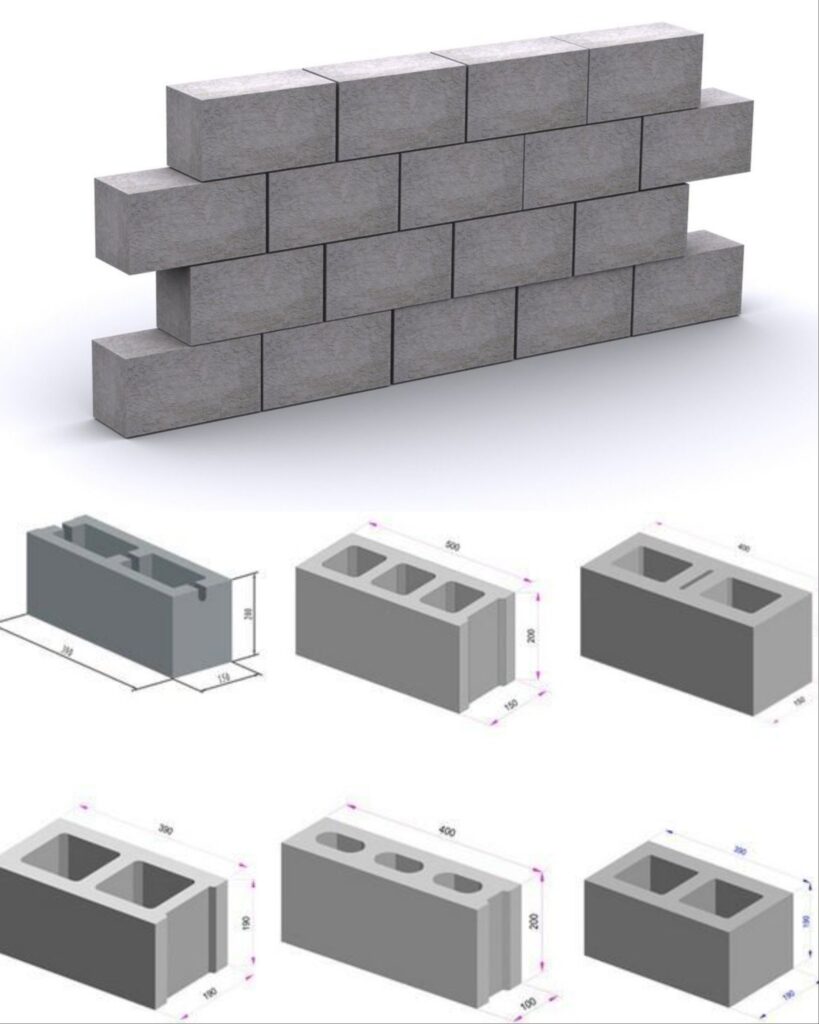 Different Types of Hollow Concrete Block