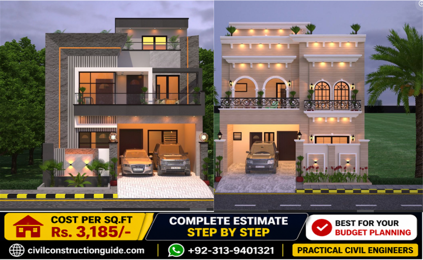 7 Marla Double Storey Construction Cost June 2026 Pakistan