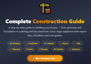 Construction Guide Step by Step very Important for Engineers, Contractors and House Owners