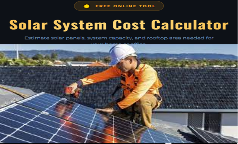 Solar load and installation calculator Pakistan