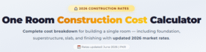 One Room Construction Cost Calculator Pakistan 2026 – Complete Guide