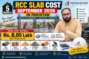 5 Marla Slab Cost September 2026 in Pakistan | RCC Lanter Cost Breakdown