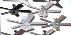 Ceiling fans provide air circulation and cooling inside rooms.