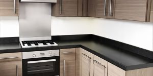 Kitchen cabinets are used for storage and are made from wood, MDF, or laminated boards.